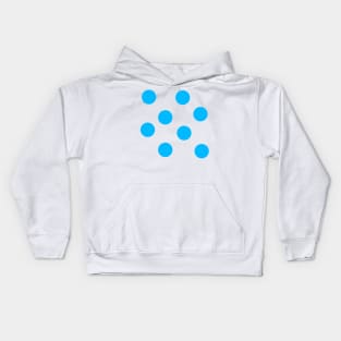 Blue Polka Dots Kids Hoodie